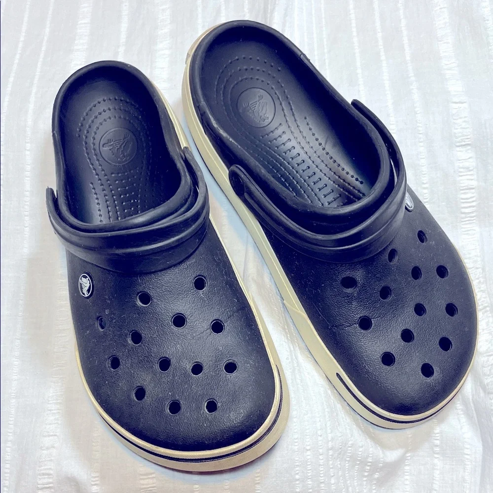 Crocs Black Crocband Clogs Unisex Men’s 9 Women’s 11